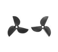 sourcing map 1 Set RC Boat Propeller, 3 Blades Propellers 3mm Hole Dia 35mm OD 1.9mm Pitch CW/CCW Clockwise Rotating Drill Propeller for RC Boat, DIY Ship Model, Black