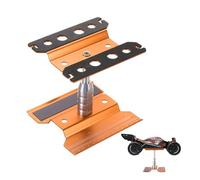 sourcing map 1 Set RC Car Work Stand Lift Lower Aluminum Repair Workstation 360 Degree Rotation for 1/8 1/10 1/16 Scale RC Car Crawler Truck Vehicle (Orange)
