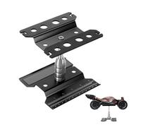 sourcing map 1 Set RC Car Work Stand Lift Lower Aluminum Repair Workstation 360 Degree Rotation for 1/8 1/10 1/16 Scale RC Car Crawler Truck Vehicle (Black)