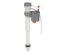 sourcing map 1 Set Toilet Fill Valve Replacement Kit, Universal Quiet and Fast Stop Toilet Leaks Repair Kit, Height Adjustable Fill Valve Hardware for Tank and Bowl Water Control, Light Gray