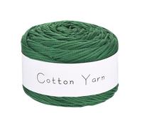 sourcing map 1 Skein Cotton Yarn, 100% Cotton Chunky Yarn for Hand Knitting, Blanket Yarn for Crocheting Each of 100g/3.53oz(Per Skein 150m/164 Yard)/Grass Green