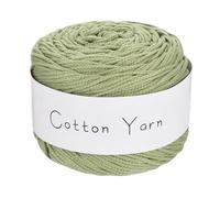 sourcing map 1 Skein Cotton Yarn, 100% Cotton Chunky Yarn for Hand Knitting, Blanket Yarn for Crocheting Each of 100g/3.53oz(Per Skein 150m/164 Yard)/Pale Green