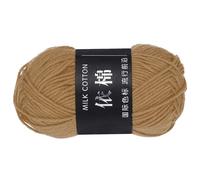 sourcing map 1 Skein Cotton Yarn, 60% Cotton, 40% Acrylic Knitting Yarn Crochet Yarn, Blanket Yarn for Crocheting Each of 50g/1.76oz(Per Skein 80m/87.5 Yard) /Light Brown