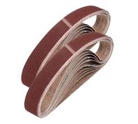 sourcing map 1 x 42 Inch Sanding Belts, 24 Pcs 40/80/120/240 Grits Aluminum Oxide Abrasive Belt Sander File Belt for Woodworking, Metal Polishing, Knife Sharpener