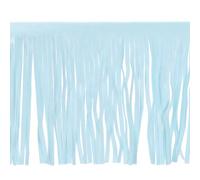 sourcing map 1 Yard 4 Inch Faux Suede PU Leather Fringe Trim Double Side Leather Sewing Tassel Fringe for DIY Sewing Dress Crafts Skirt Decoration, Sky Blue