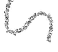 sourcing map 1 Yard Rhinestone Chain Trim, 10mm Bling Shiny Crystal Chain Applique for Sewing, DIY Jewelry, Clothing (White)