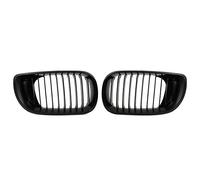 sourcing map 10-13i Front Upper Hood Bumper Grille for BMW 10-13 | Matte Black Pair, No.51137042961/51137042962, Front upper bumper kidney grille grill signal slat, for BMW 335i 2010-2013