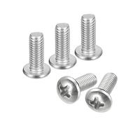 sourcing map #10-32x1/2" Pan Head Machine Screws, 304 Stainless Steel 18-8 Screw, Phillips Drive, Fully Threaded, Bright Finish, Pack of 20