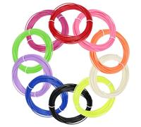 sourcing map 10 Colors ABS 3D Pen Printer Filament Refills, Each Color 9.8 Feet Total 98 Feet 1.75mm Printing Filament for Most 3D Printing Pens