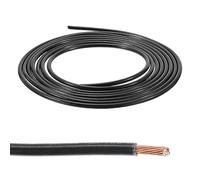 sourcing map 10 Feet 12AWG Gauge THHN Stranded Black UL Listed Copper Building Wire Nylon Jacket,PVC Insulation 600V Electrical Wire Copper Cable for Residential,Commercial,Industrial,Grounding