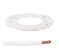 sourcing map 10 Feet 12AWG Gauge THHN Stranded White UL Listed Copper Building Wire Nylon Jacket,PVC Insulation 600V Electrical Wire Copper Cable for Residential,Commercial,Industrial,Grounding