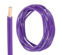 sourcing map 10 Feet Electrical Wire Insulated Solid Copper 10 AWG Hook Up Wire Cable THHN Wire Residential, Industrial, Grounding, Electrical Rated for 600 Volts, UL listed, Purple
