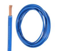 sourcing map 10 Feet Electrical Wire Insulated Stranded Copper 14 AWG Hook Up Wire Cable THHN Wire Residential, Industrial, Grounding, Electrical Rated for 600 Volts, UL listed, Blue