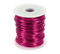 sourcing map 10 Gauge Aluminum Craft Wire 2.5mm 65.5ft Flexible Bendable Anodized Metal Jewelry Sculpting Wire for Jewelry Making Modelling Craft DIY, Rose Red