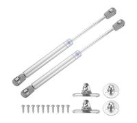 sourcing map 10 Inch 100N/22.5lb Gas Shock Strut Lift Support, Gas Spring for RV, Bed Floor, Hatch Door, TV Cabinet, Box Lid (Silver, Set of 10)