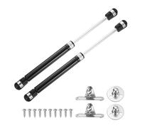 sourcing map 10 Inch 120N/26lb Gas Shock Strut Lift Support, Gas Spring for RV, Bed Floor, Hatch Door, TV Cabinet, Box Lid (Black, Set of 6)