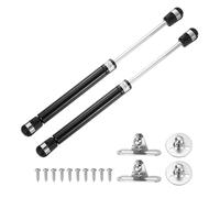 sourcing map 10 Inch 80N/18lb Gas Shock Strut Lift Support, Gas Spring for RV, Bed Floor, Hatch Door, TV Cabinet, Box Lid (Black, Set of 6)