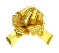 sourcing map 10 Inch Giant Large Pull Bow 1 Pcs Big Glitter Metallic Car Bows Ribbon for Wedding Presents Gift Wrapping Christmas, Gold Tone