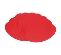 sourcing map 10 Inch Oval Card Stock, 30 Pcs Colored Cutouts Paper Thick Cardstock Coaster for DIY Craft Projects Classroom Bulletin Board Decor, Red