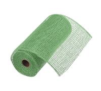 sourcing map 10 Inch Poly Burlap Mesh for Wreath, Decorative Mesh Fabric Ribbon 10 Yard for Fall Easter Christmas Flower Bow, Lawn Green