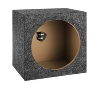 sourcing map 10 Inch Ported Wooden Speaker Enclosure, Gray Single Vented Subwoofer Box Car Audio Truck Speaker Box for DIY Home Vehicles Audio Custom Sound Supplies