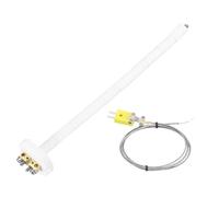 sourcing map 10" K Type Ceramic Kiln Furnace Thermocouple Sensor Probe for Muffle Furnace Oven, with 3.3ft Thermocouple Wire, High Temperature 1100°C 3x250mm