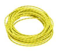 sourcing map 10 Meter/32.8ft 14AWG Flexible Silicone High Temp Wire Cable -60 to 300 Degree Celsius Insulated Resistant Electrical Cable for Industry, Yellow Green