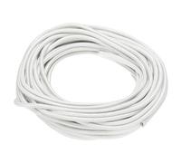 sourcing map 10 Meter/32.8ft 17AWG High Temp Wire, Flexible Mica Cable, Insulated 500 Degrees Celsius High Temperature Braided Wire Cable Resistant Electrical for Lamp Boiler Heater, White