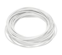 sourcing map 10 Meter/32.8ft 18AWG Flexible Silicone High Temp Wire Cable -60 to 300 Degree Celsius Insulated Resistant Electrical Cable for Industry, White