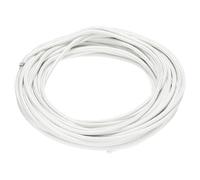 sourcing map 10 Meter/32.8ft 20AWG High Temp Wire, Flexible Mica Cable, Insulated 500 Degrees Celsius High Temperature Braided Wire Cable Resistant Electrical for Lamp Boiler Heater, White