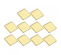 sourcing map 10 Pack 12 x 12 x 1mm IC Chips Heatsink Copper Pad Thermal Kit Cooler Shim for PC Laptop