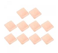 sourcing map 10 Pack 15 x 15 x 0.1mm Copper Pad Thermal Kit IC Chips Heatsink Cooler Shim for Cooling PC Laptop