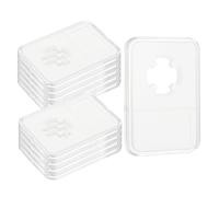 sourcing map 10 Pack 20mm Coin Slab Display Holder, Clear Acrylic Storage Case for Coin Dollar Four-Point Fixation Slab Capsules Protector Display Organize Box, Clear