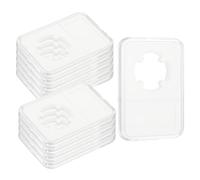 sourcing map 10 Pack 25mm Coin Slab Display Holder, Clear Acrylic Storage Case for Coin Dollar Four-Point Fixation Slab Capsules Protector Display Organize Box, Clear