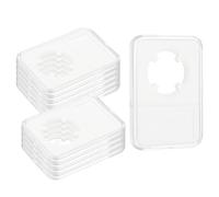 sourcing map 10 Pack 27mm Coin Slab Display Holder, Clear Acrylic Storage Case for Coin Dollar Four-Point Fixation Slab Capsules Protector Display Organize Box, Clear