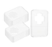 sourcing map 10 Pack 28mm Coin Slab Display Holder, Clear Acrylic Storage Case for Coin Dollar Four-Point Fixation Slab Capsules Protector Display Organize Box, Clear