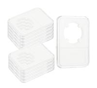 sourcing map 10 Pack 30mm Coin Slab Display Holder, Clear Acrylic Storage Case for Coin Dollar Four-Point Fixation Slab Capsules Protector Display Organize Box, Clear