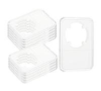 sourcing map 10 Pack 34mm Coin Slab Display Holder, Clear Acrylic Storage Case for Coin Dollar Four-Point Fixation Slab Capsules Protector Display Organize Box, Clear