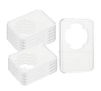 sourcing map 10 Pack 38mm Coin Slab Display Holder, Clear Acrylic Storage Case for Coin Dollar Four-Point Fixation Slab Capsules Protector Display Organize Box, Clear