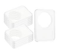 sourcing map 10 Pack 40.5mm Coin Slab Display Holder, Clear Acrylic Storage Case for Coin Dollar Four-Point Fixation Slab Capsules Protector Display Organize Box, Clear
