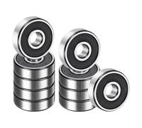 sourcing map 10 Pack 625 2RS Deep Groove Ball Bearings, 5x16x5mm Chrome Steel Double Rubber Seal Bearing for Electric Motor, Home Appliances, Garden Machinery, (ABEC5)