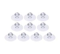 sourcing map 10 Pack Adhesive Cabinet Knobs, Acrylic Stick on Drawer Knobs, Diamond Shaped Self-Stick Instant Cabinet Handle Pulls for Window Wardrobe Cupboard Drawer Closet, Clear