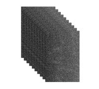 sourcing map 10 Pack Black Glitters Foam Sheets, 8 x 12 Inch Self-Adhesive Sparkle EVA Foam Sheets Thin Foam Paper for Crafting, DIY Project, Classroom, Scrapbooking (1.5mm Thick)