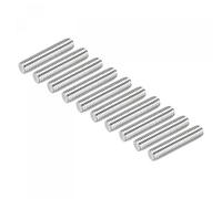 sourcing map 10 Pack M10 x 50mm Fully Threaded Rod 304 Stainless Steel Right Hand Threads Rod Bar Studs Clamps and U-Bolts