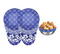 sourcing map 10 Pack Reusable Bowl Covers, Food Storage Bowl Covers in 5 Sizes Stretch Cloth Fabric Bread Sourdough Lids for Proofing Food Fruits Leftover, Orchid Color