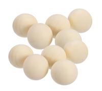 sourcing map 10 Pack Wood Balls, 40mm Unfinished Wooden Balls, Solid Hardwood Small Round Beads Natural Birch Wood Spheres for DIY Crafts, Christmas Ornaments, Jewelry Making