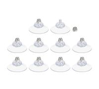sourcing map 10 Packs Suction Cups for Glass 30mm/1.2" Dia Clear PVC Window Glass Suction Sucker Pads with M4 x 8mm Screw for Window Bathroom Door Glass Wall Car Sun Shade