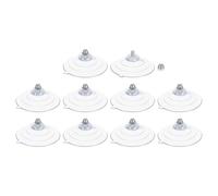 sourcing map 10 Packs Suction Cups for Glass 60mm/2.4" Dia Clear PVC Window Glass Suction Sucker Pads with M5 x 8mm Screw for Window Bathroom Door Glass Wall Car Sun Shade