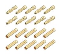 sourcing map 10 Pairs Banana Plugs Connector 4mm Male Female Banana Plugs for Speaker Wire RC Battery ESC Motor