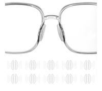 sourcing map 10 Pairs Eyeglass Nose Pads 2.5mm Thickness Silicone Adhesive Anti-Slip Glasses Nose Grips Butterfly Shape Glasses Nose Pads for Plastic Frames Glasses Sunglasses, Clear